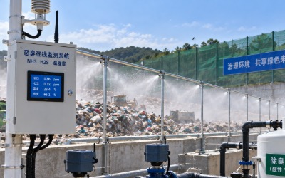 垃圾场氨气、硫化氢臭气浓度超标除臭喷淋方案