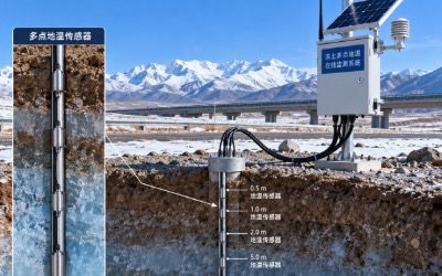 冻土多点地温在线监测方案