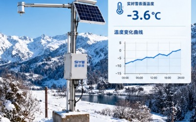 雪层和表面温度测量薄冰危险监测方案